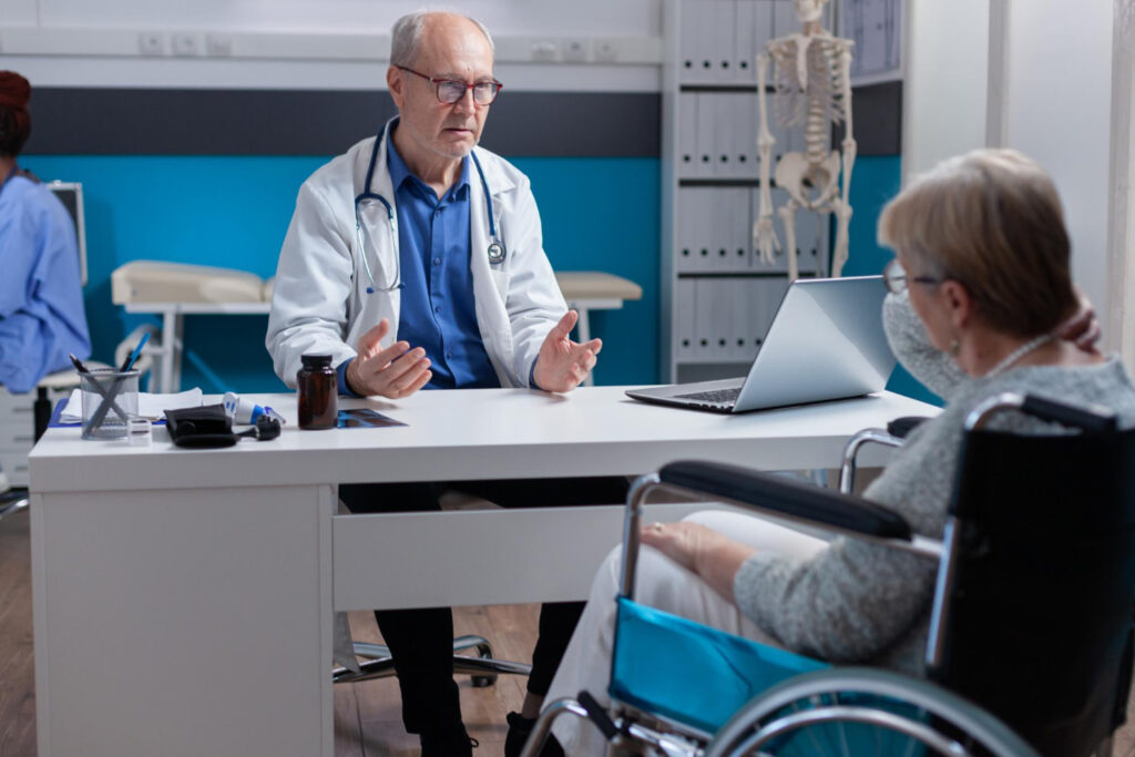 Doctor treating Patient