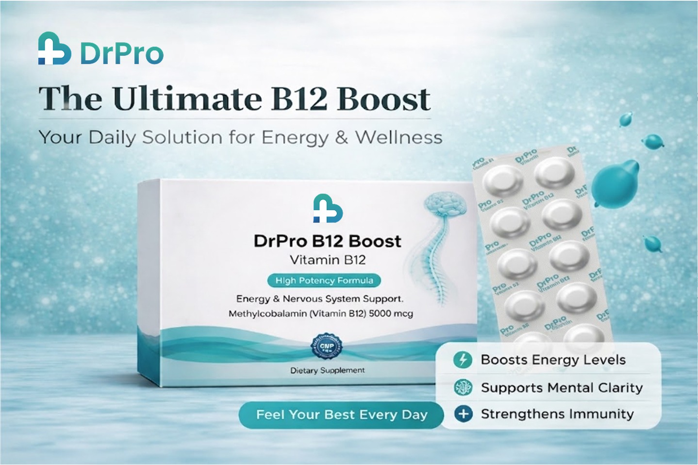 The Ultimate B12 Boost: Your Daily Solution for Energy & Wellness